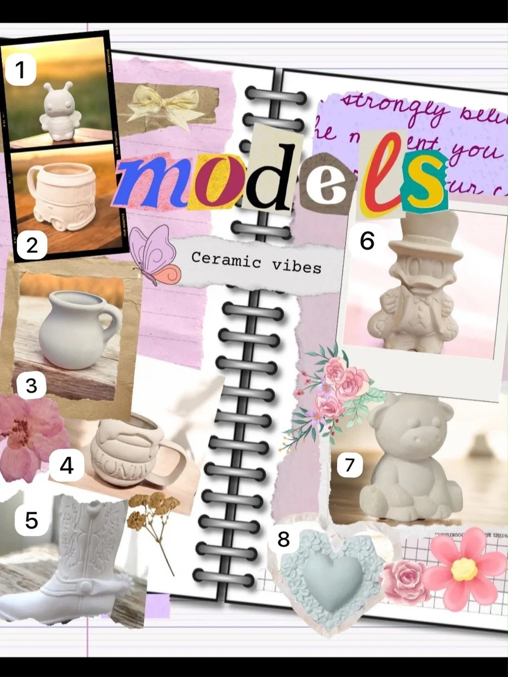 Ceramic Unpainted Figurine Collection - White